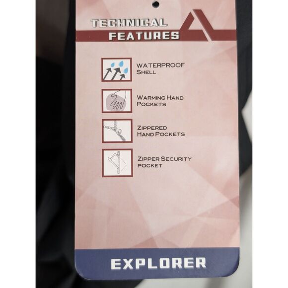 Tec-One Explorer Ski Jacket Hooded Black Men's Size 3XL NWT - Picture 10 of 16